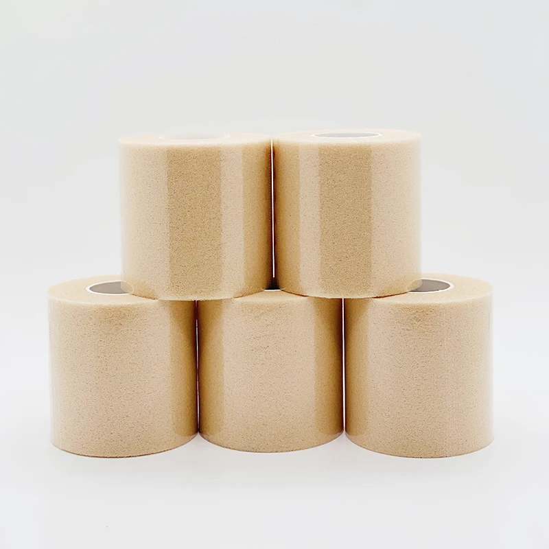 Knee Pad Elbow Pads Sports Tape 1pc Foam Cotton Skin Film Self-adhesive Elastic Bandage Elbow Knee Pads Sponge Muscle Injury Underwrap Patellar Sports Tapes