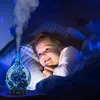 3D Fireworks Glass Air Humidifier Aroma Machine Ultrasonic Essential Oil Aroma Diffuser 4 Timer 7 LED Lights 100ml Home Use 2