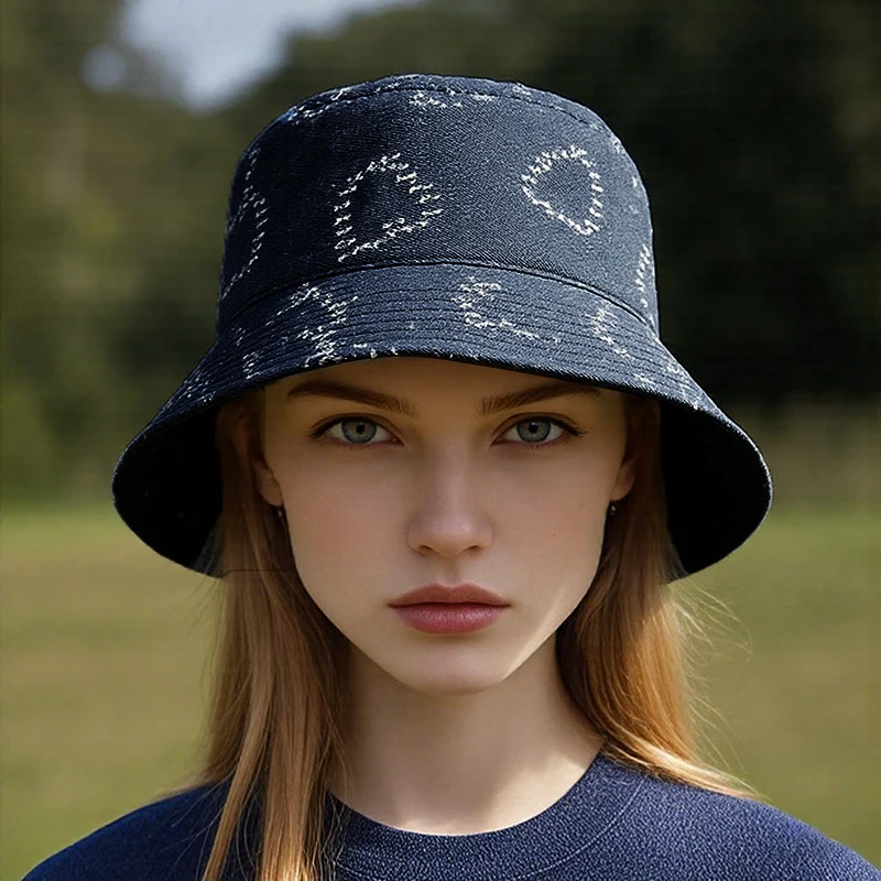 Women s Classic Denim Bucket Hat with Wide Brim for Stylish Sun Protection and Outdoor Activities