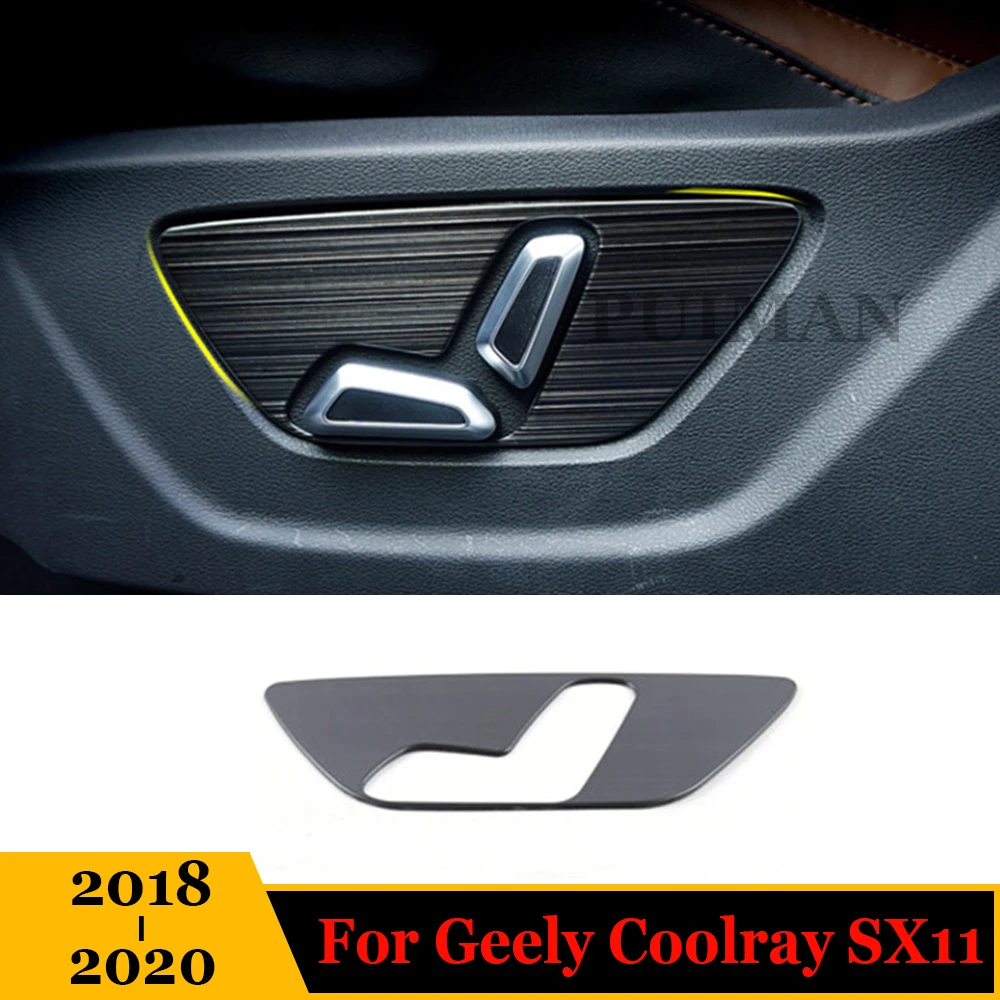 

For Geely Coolray SX11 2018-2020 Car Accessories Interior Frame Mouldings Seat Adjustment Button Cover Trim Decoration 1pcs
