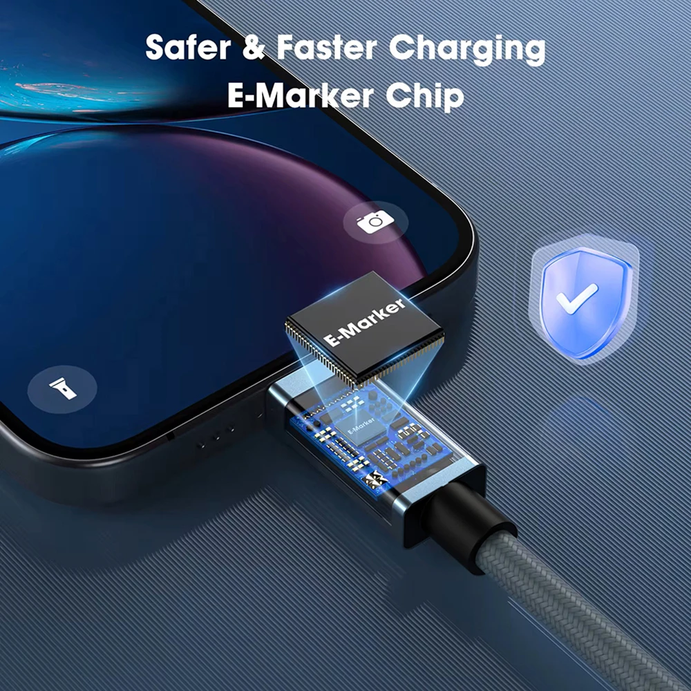 รูปสินค้า สาย USB-C 40Gbps ชาร์จเร็ว 240W สำหรับ MacBook Air