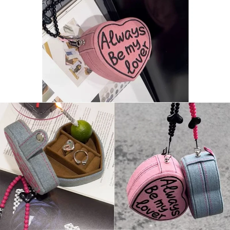 

Портативные органайзеры для ювелирных изделий в форме сердца, футляр для ювелирных изделий в форме торта, винтажная шкатулка для