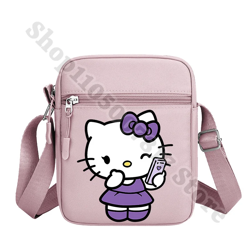 Children Anime Shoulder Sling Bags Hello Kitty Girl Cartoon Cute Crossbody Bag Fashion Casual Storage Pouch Kids Birthday Gifts - 5