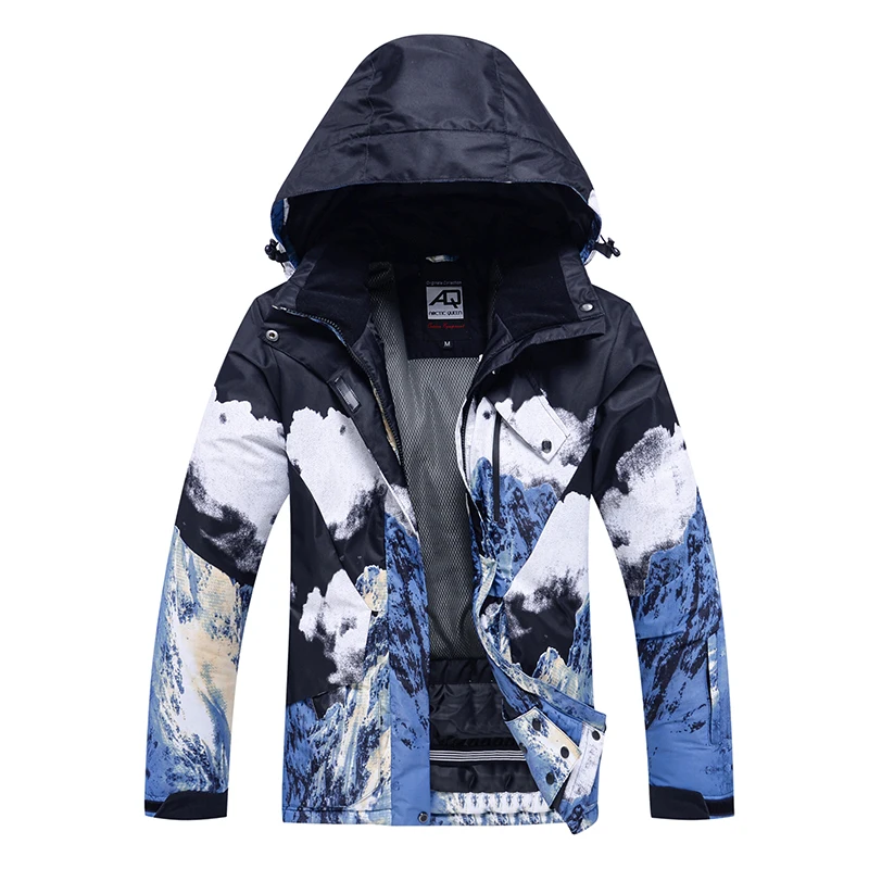 Men's And Women's Ski Jackets Windproof And Waterproof Winter Outdoor Sports Jackets Men's Warm Printing Coat Snow Jacket