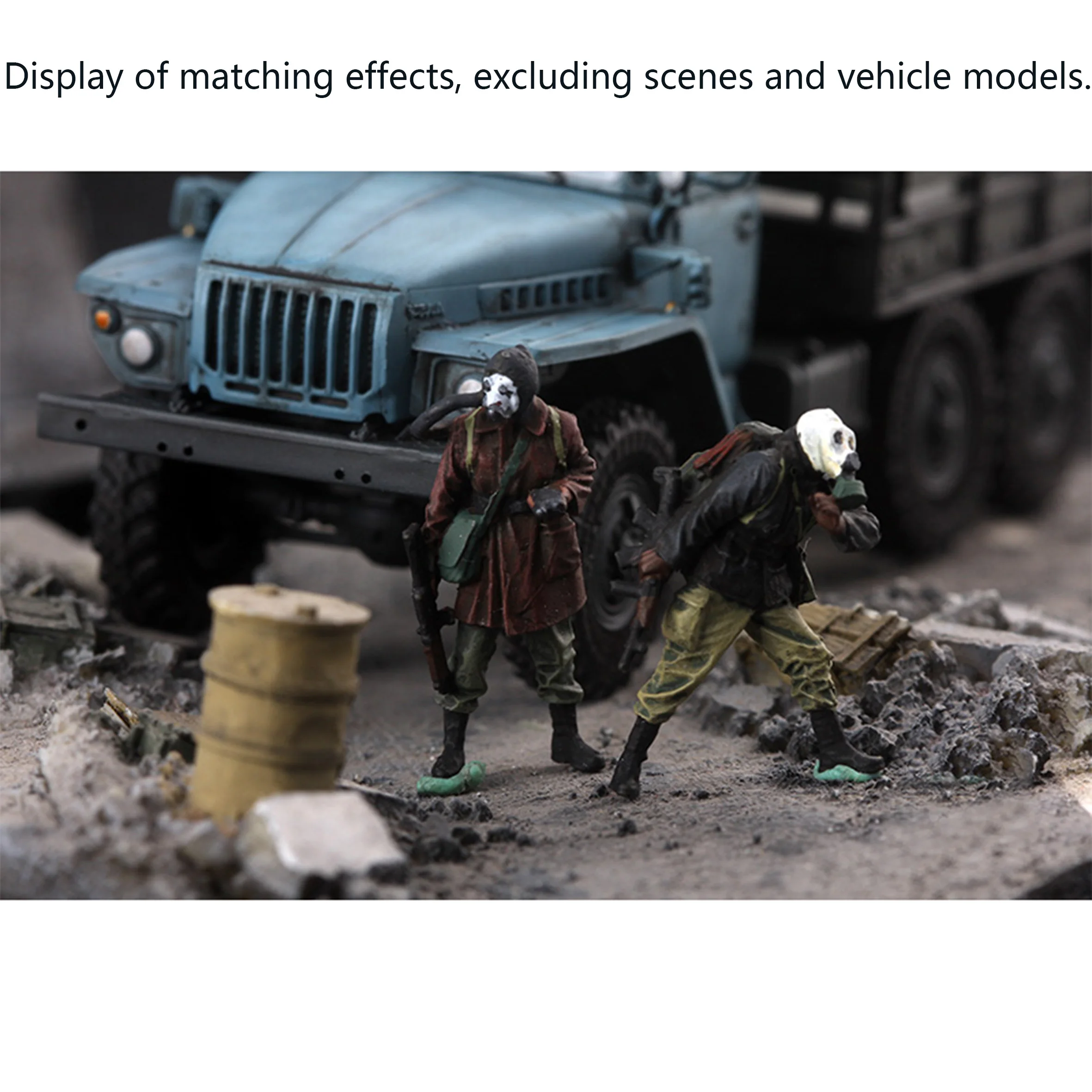 1/72 Chernobyl Chemical Defense Soldier Model (2 people) Finished colored soldier model