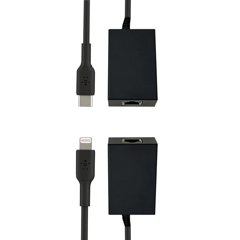 PoE power network card POE to USB Type-C/Lightning converter 3