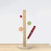 1pc Wood 360° Rotate Lollipop Holder Decorative Round Hole Earrings Display Stand Candy Holder 360 ° Lollipop Display Earrings 1