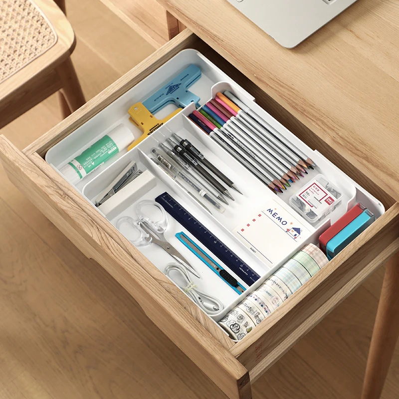 SHIMOYAMA Cutlery Storage Tray Retractable Kitchen Drawer Tableware Storage Box Spoon Knife Fork Separation Organizer Container 4