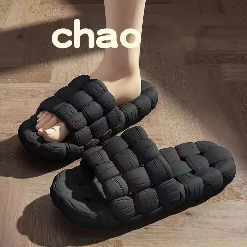 Damen Herren-Slipper, Strand-Leder, Synthetik, stoßdämpfend, rutschfest_voghion.com