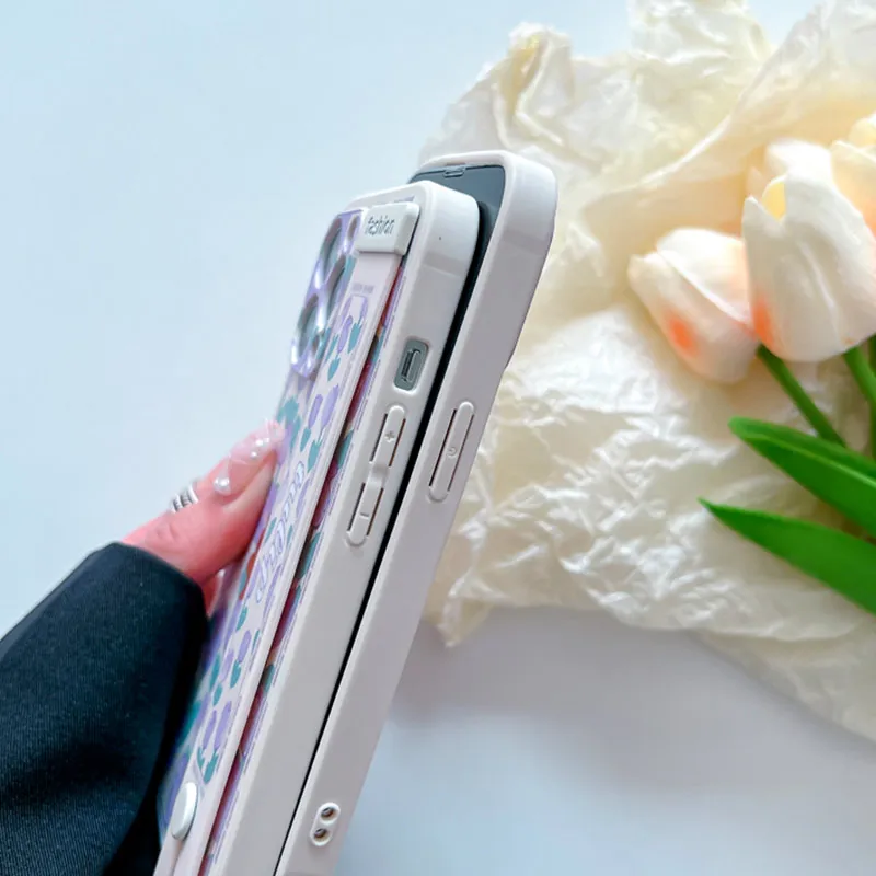 Tulip Cover Wrist Strap Phone Holder Case