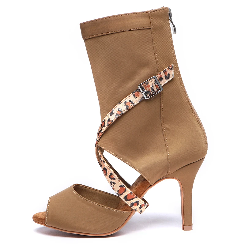 

Женские ботинки для латиноамериканских танцев, обувь для сальсы, свадьбы, танго, квадратной формы, танцевальные туфли для самбы, обувь для танцев на высоком бронзовом каблуке, сексуальные и популярные