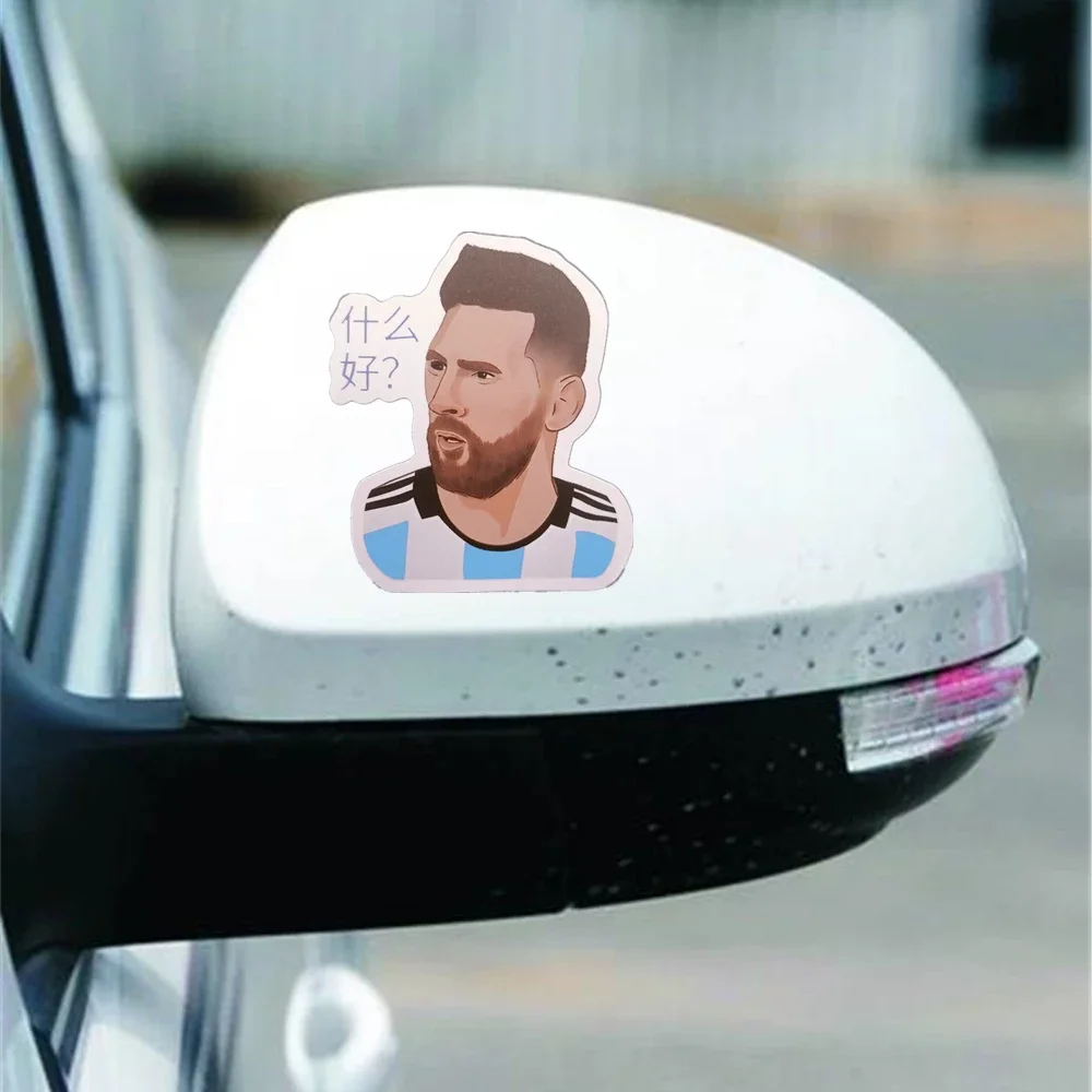 Fan Club Bar Room Decor Wall Stickers Pretty Messi Ball Player Pvc Removable for Kids Rooms Bedroom Decorations 1/10/30/50Pcs