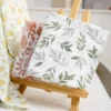 5 Pcs/Set Baby Feeding Bibs Muslin100% Cotton Swaddle Feeding Burp Cloth Newborn Soft Cotton Baby Blanket 60*60cm 2
