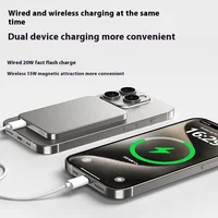 For Magsafe Power Bank 10000mAh 15W Wireless 20W PD Fast Charging Ultra-Thin Titanium Portable Charger for iPhone 16 Samsung S25 2