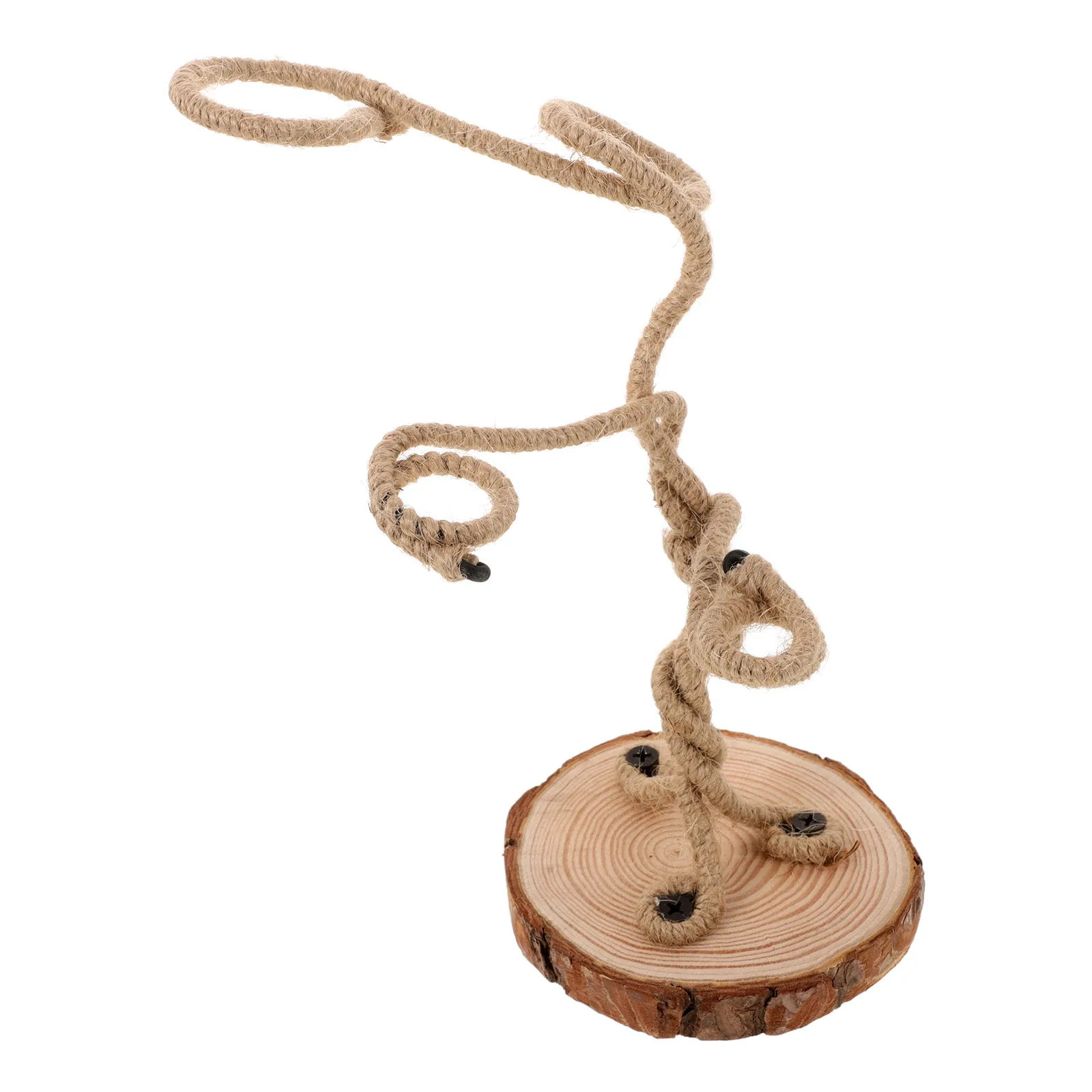 Supporto Per Piante Aeree In Metallo – Stile Nordico, Geometrico, In Ferro, Per Tillandsia, 10x21x7 Cm (Nero O Bianco) - 2