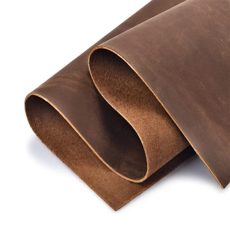 Leather Crazy Horse Oil Tanned Cowhide – 2mm Thick, DIY Craft Leather in Various Sizes & Colors 2