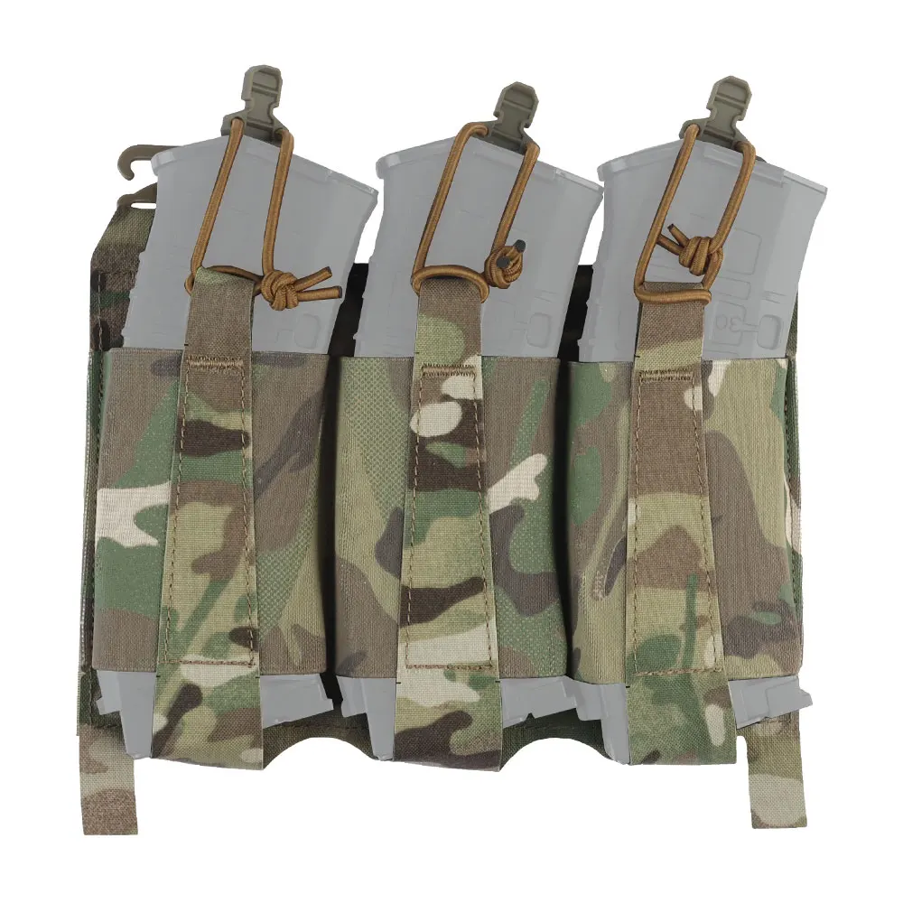 

Triple Elastic Mag Pouch 5.56 M4 Tactical Magazine Bag 5.56 M4 Outdoor Hunting Airsoft Equipment