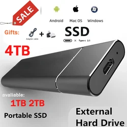 Portable Original 2TB Solid-State Drive 1TB External Hard Drives USB3.1 High Speed Hard Disk for Laptop/desktop/mac/phone 2024