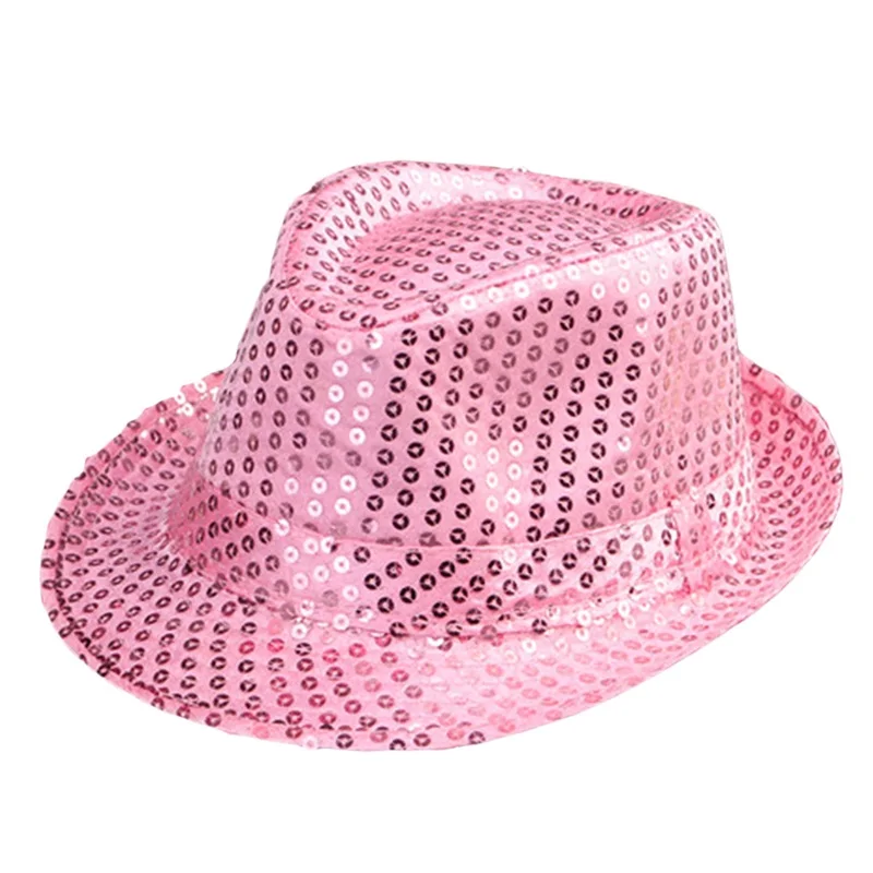 Cowboy Hats Men's Women's Jazz Sequins Decorated Stage Dance Performance Party Holiday
