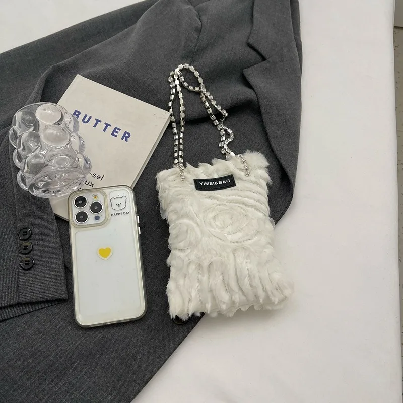 Mini Shoulder Bag Square Fashionable Simple Flower Style Evening Bags for Women Casual Shopping Phone Pouch Coin Purses Card Bag