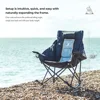 Oversized Rocking Camping Chair, Fully Padded Patio Chair with Side Pocket and Carry Bag, High Back Portable Lawn Recline 6