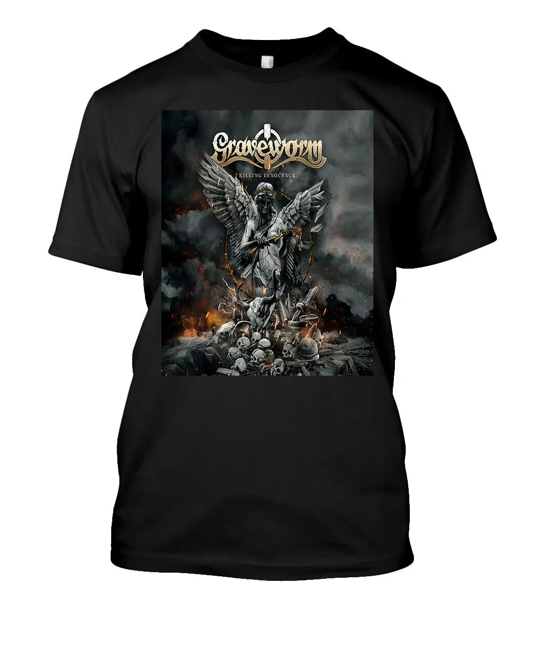 Best To Buy Lapidi Killing Innocence Graphic Italian Music S-5Xl T-Shirt Maniche Lunghe O Corte