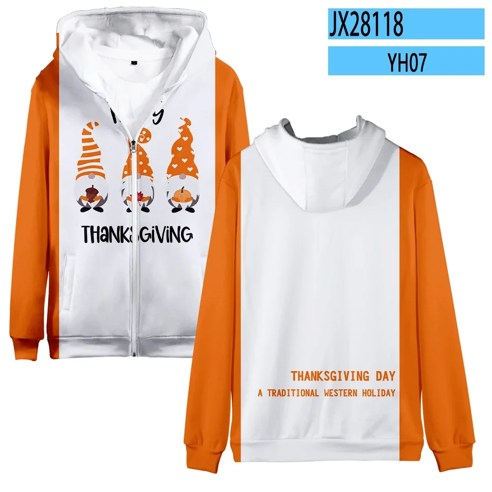 

Thanksgiving Hoodies Cosplay Hoodie Men/Women/Kids Jacket Costume Loose Sweatshirt Tops Streetwear Coat