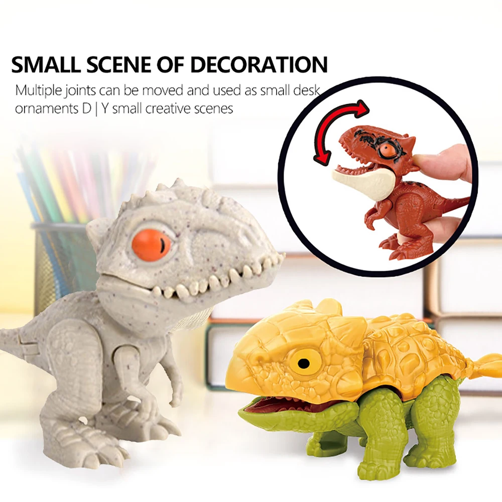 Cute Finger Dinosaurs Set 5/6/8PCS Multiple Play Ways & Styles For Childrens Creative Fun and Education