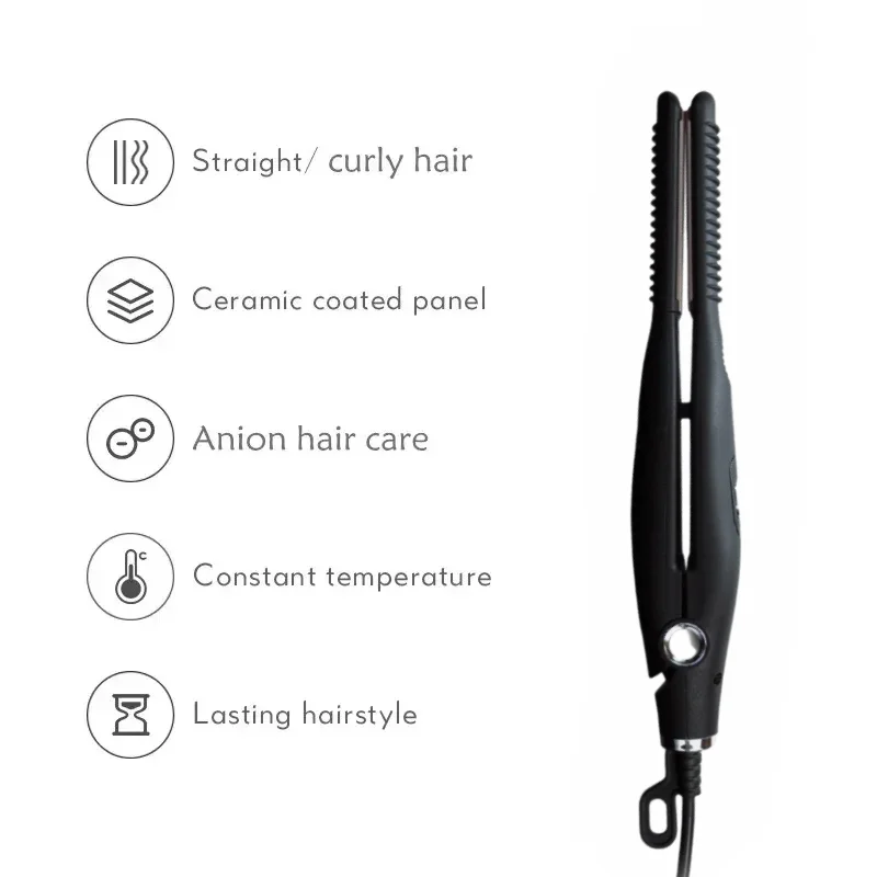 2 In 1 Hair Straightener Hair Curler Professional Ceramic Flat Iron For Short Hair Women And Men Beard Straightener 6