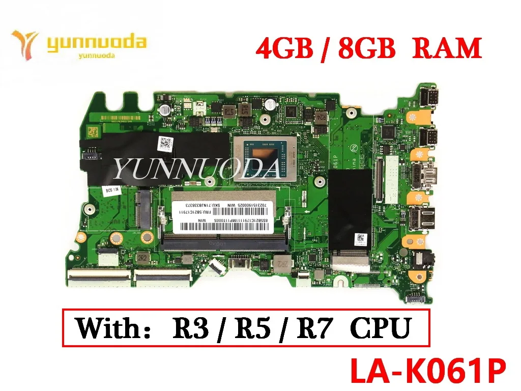 

LA-K061P FOR Lenovo ThinkBook 14 G2 14 G3 15 G2 Laptop Motherboard With R3 R5 R7 CPU 4GB 8GB RAM 100% Tested