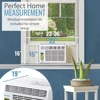 10,000 BTU Window-Mounted Air Conditioner with Follow Me LCD Remote Control, White 6