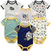 Baby Boy Jumpsuits 3 Pieces Newborn Clothes Set Toddler Girl Bodysuit Kiddiezoom Clothing 100%Cotton Soft Infant Rompers 0-12M 1