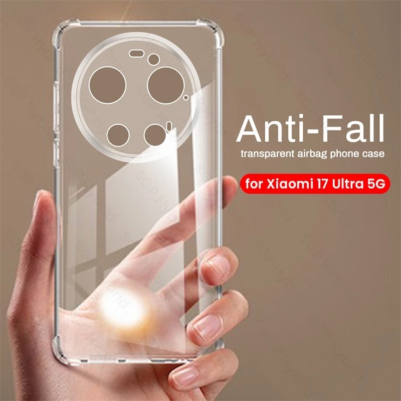 Crystal Clear Anti-Yellow Shockproof Silicone Armor Cover