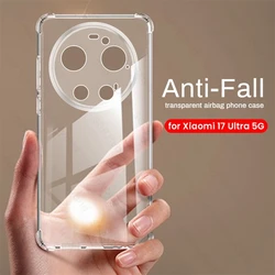 Crystal Clear Anti - Yellow Shockproof Silicone Armor Cover - Xiaomi 17U (Transparent)