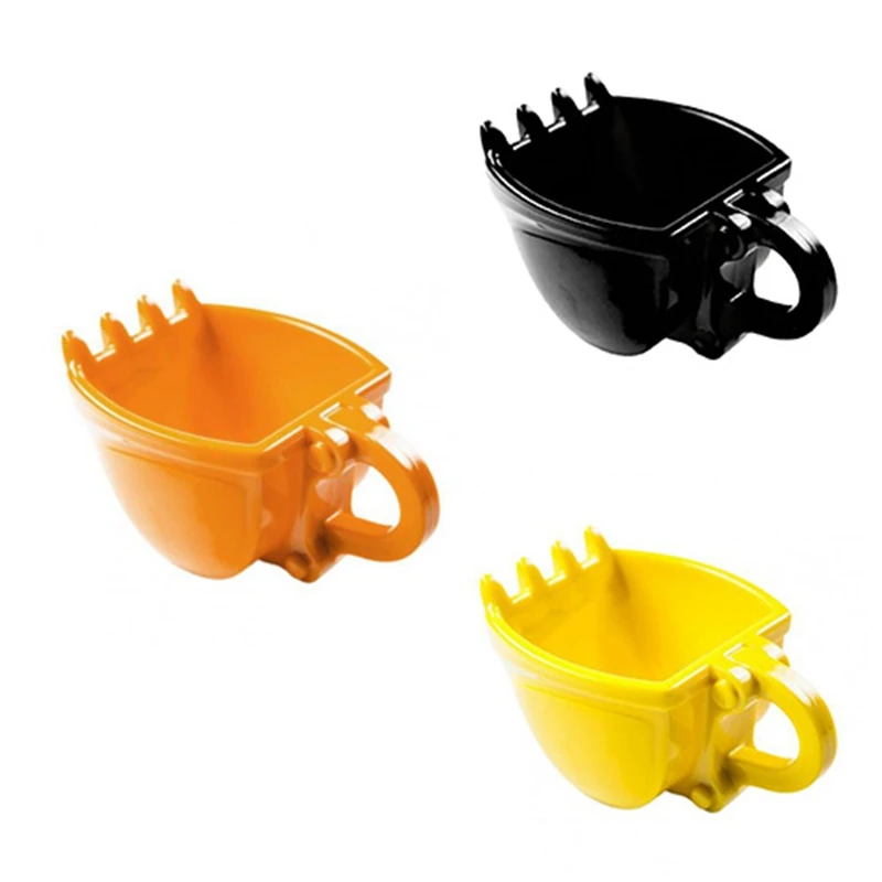 

1 PCS Creative 330ML Excavator Bucket Mold Cup Coffee Mug Water Drinking Bucket Cup Tea Kitchen Drinkingware Orange