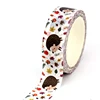NEW 1PC 10M Deco Hedgehog Apple Fall Leaves Washi Tape for Scrapbooking Planner Adhesive Masking Tape Cute Stationery 1