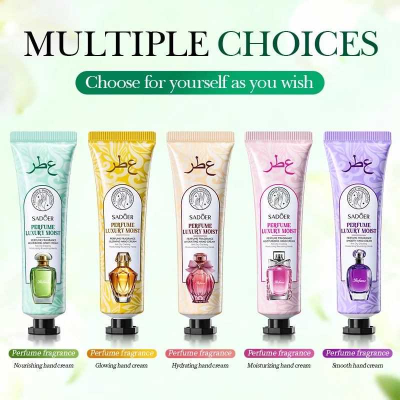 SADOER Perfume Fragrance Nourishing Hand Cream Moisturizing Anti-peeling Anti-wrinkle Hand Skin Care Products