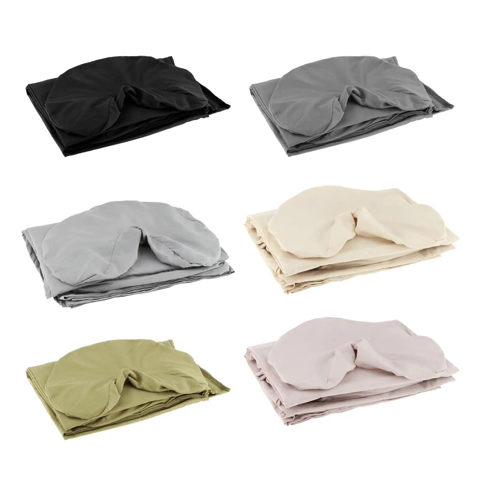 3 Pieces Massage Table Sheet Set Washable Protective Lightweight Massage Fitted