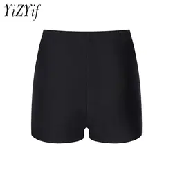 Womens Latin Dance High Waist Slim Fit Style Shorts Salsa Tango Ballroom Dancing Bottoms for Lyrical Dance Stage Performance