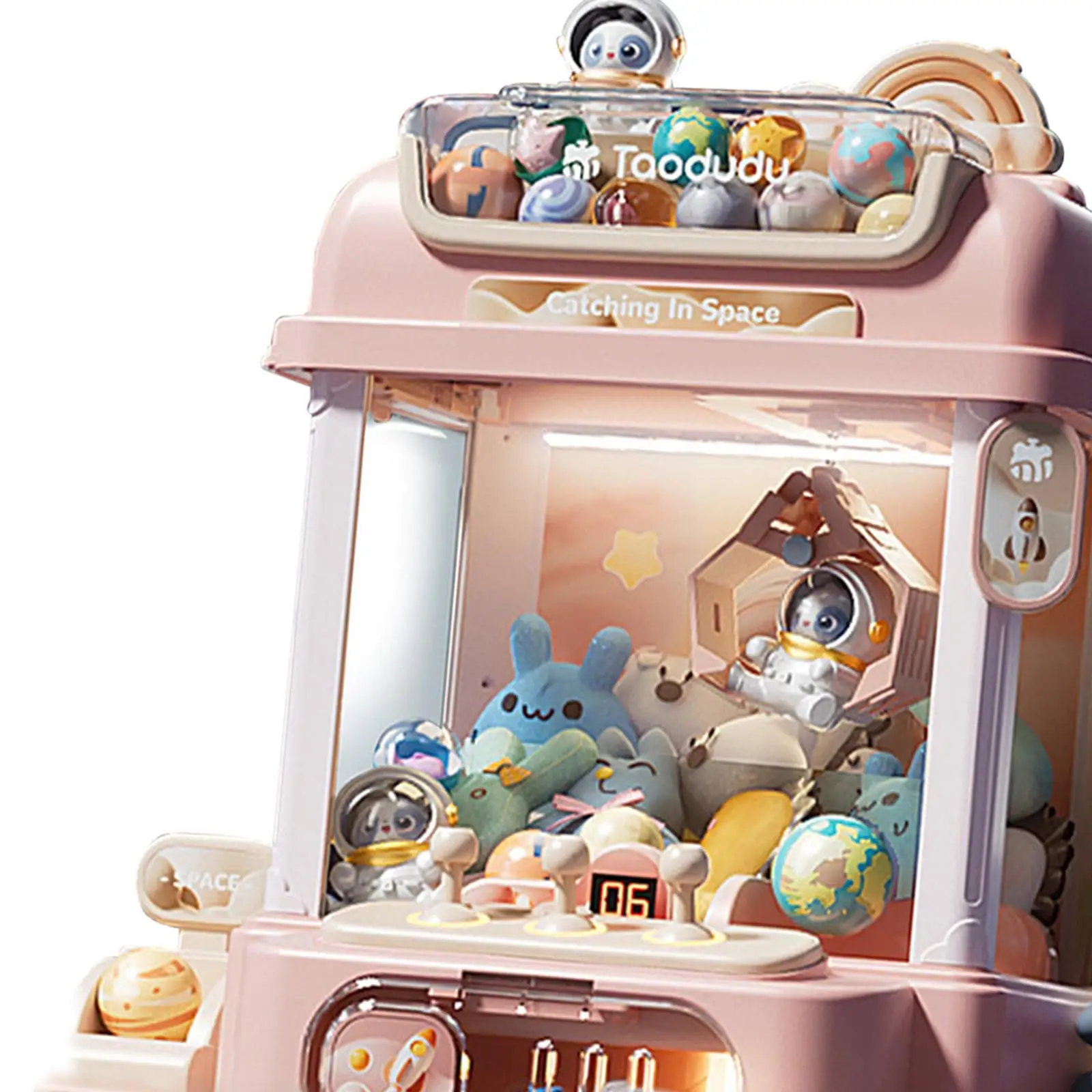 Tabletop Claw Machine, Mini Vending Toy Machine with Light, Mini Candy Grabber 5