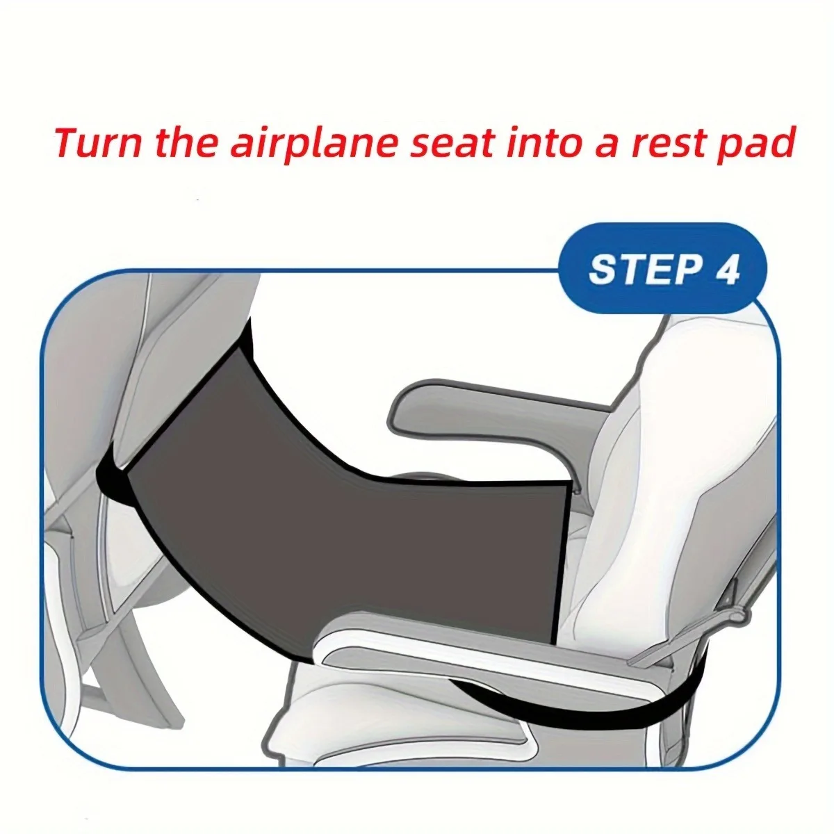 Airplane footrest for traveling anti-slip design seat extender