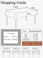 Modern Cotton Linen Tablecloth Home Decoration Tablecloth Wedding Decoration Tablecloth 5