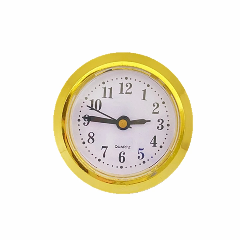 Quartz Clock Insert 50MM Round Miniature for Built-in Clock Fit Up DIY Desk Movement Mechanism quartz clock movement