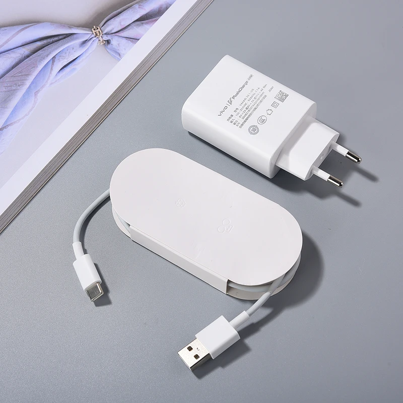 Original 44W Vivo Fast Charger EU/US FlashCharge Adapter Type