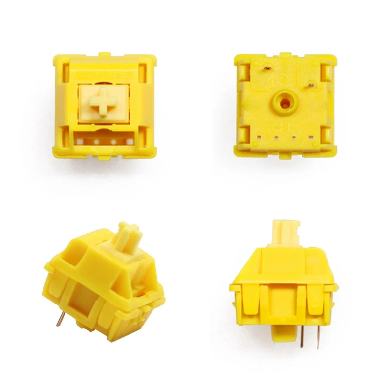 

35 шт. Gateron молочно-золотой переключатель для механического переключателя клавиатуры
