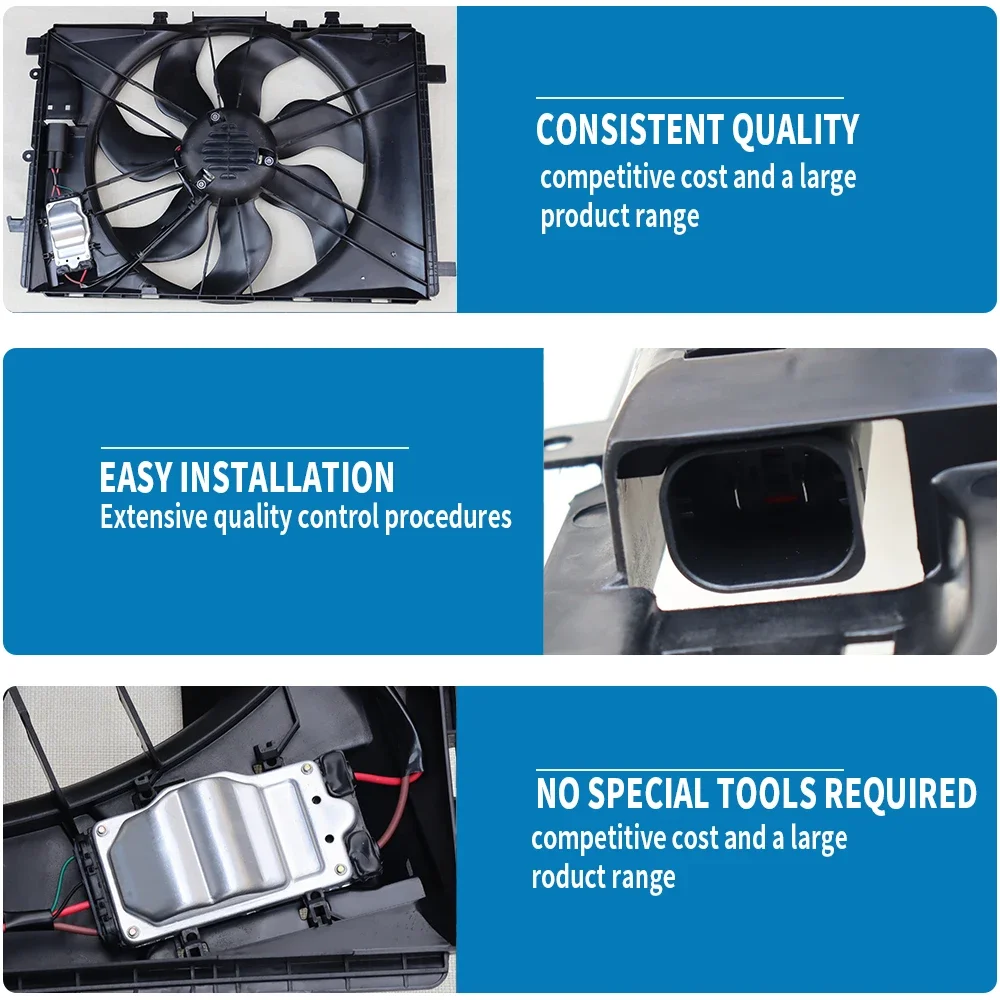 A2045000293 A2049066802 Radiator Cooling Fan for BENZ C180K C200  