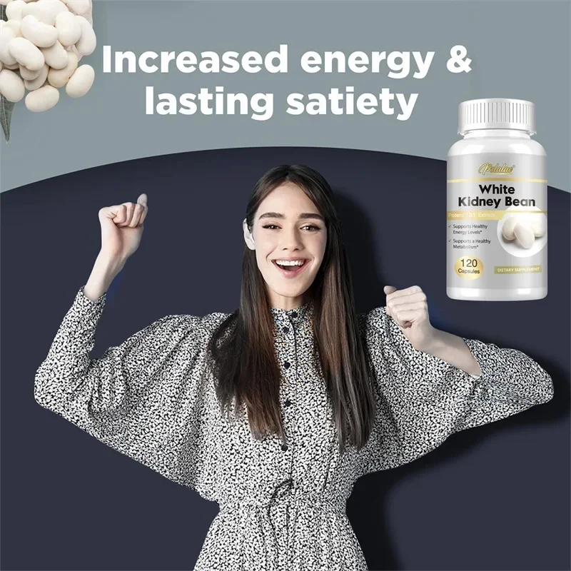 White Kidney Bean-Appetite Suppressant and Metabolism Booster Fat Reducer & Bloating Relief Vegan Non-GMO