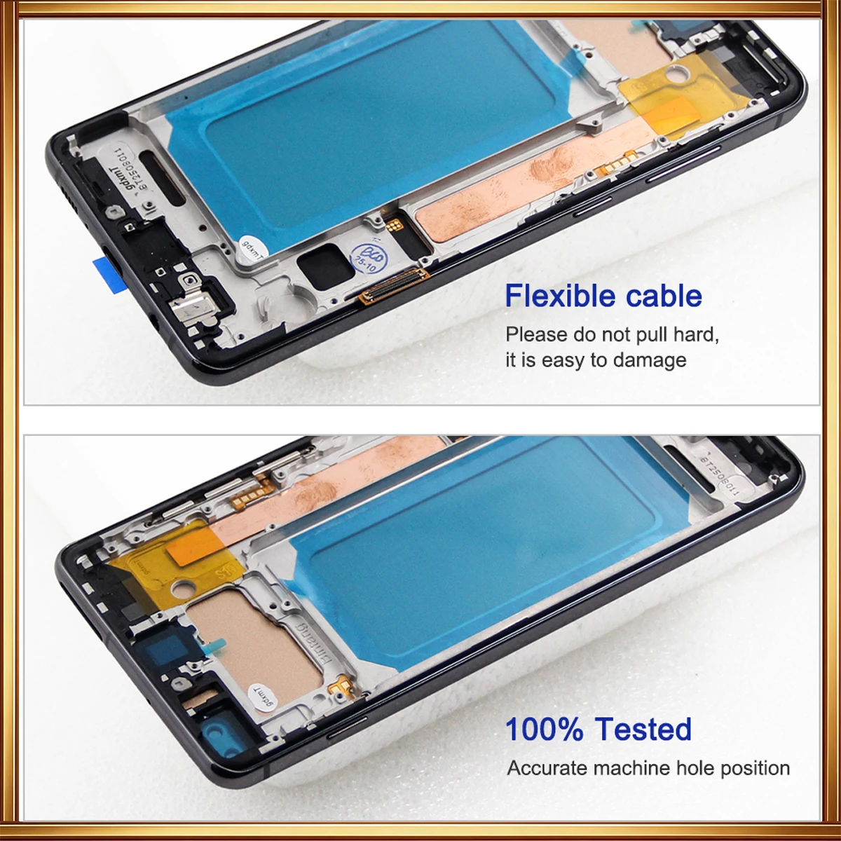 Schermo TFT da 6,4 pollici S10+ per Samsung Galaxy S10+ S10 Plus, display LCD touch screen digitalizzatore SM-G975F G975U con telaio - immagine 4