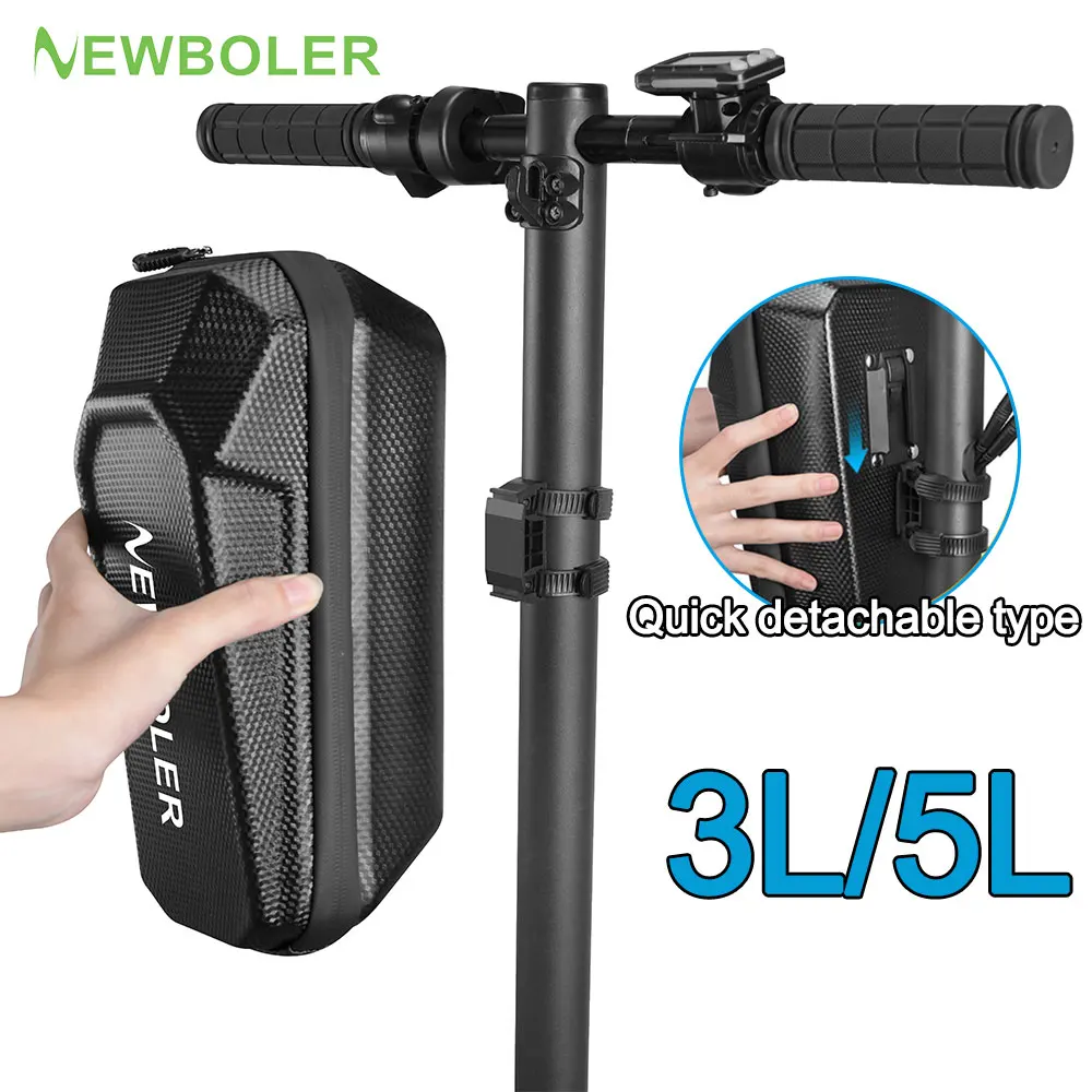 NEWBOLER BAG239 Electric Scooter Front Bag Handlebar Water-Resistant Quick Release 5L EVA Big Capacity Universal For Xiaomi Scooter