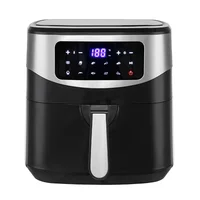 1600W Household Air Fryer 8L Touch Screen Panel Air Fryer Capacity Pizza Oil-Free Salt-Free Cookware Touch Screen Electric Fryer 1